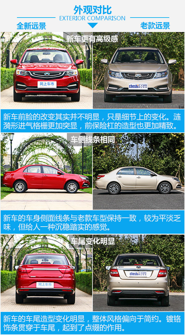 从“木讷”迈向“智能” 吉利远景新老车型对比-图4